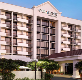 Four Points by Sheraton Emeryville, front entrance to hotel lobby